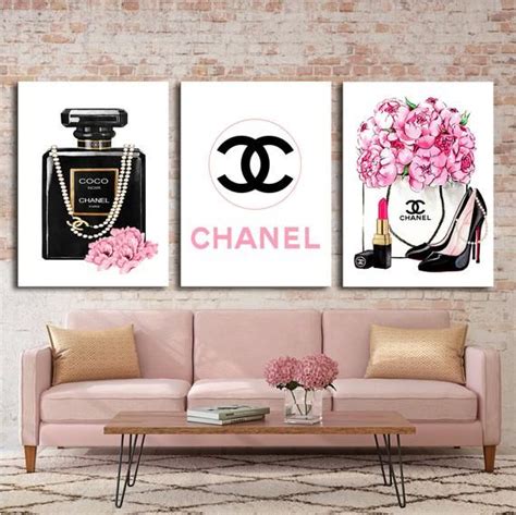 chanel canvas wall decor|chanel paintings for bedroom.